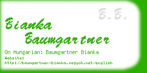 bianka baumgartner business card